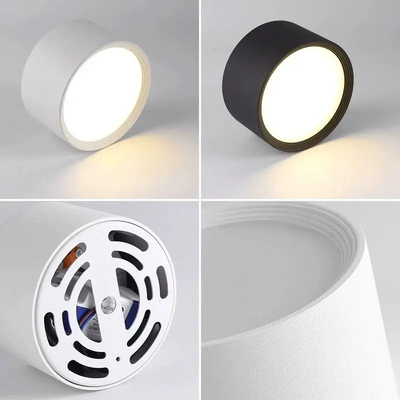 Ultra-Flache LED Aufbauleuchte 9W–25W Dimmbar für Büro und Flur