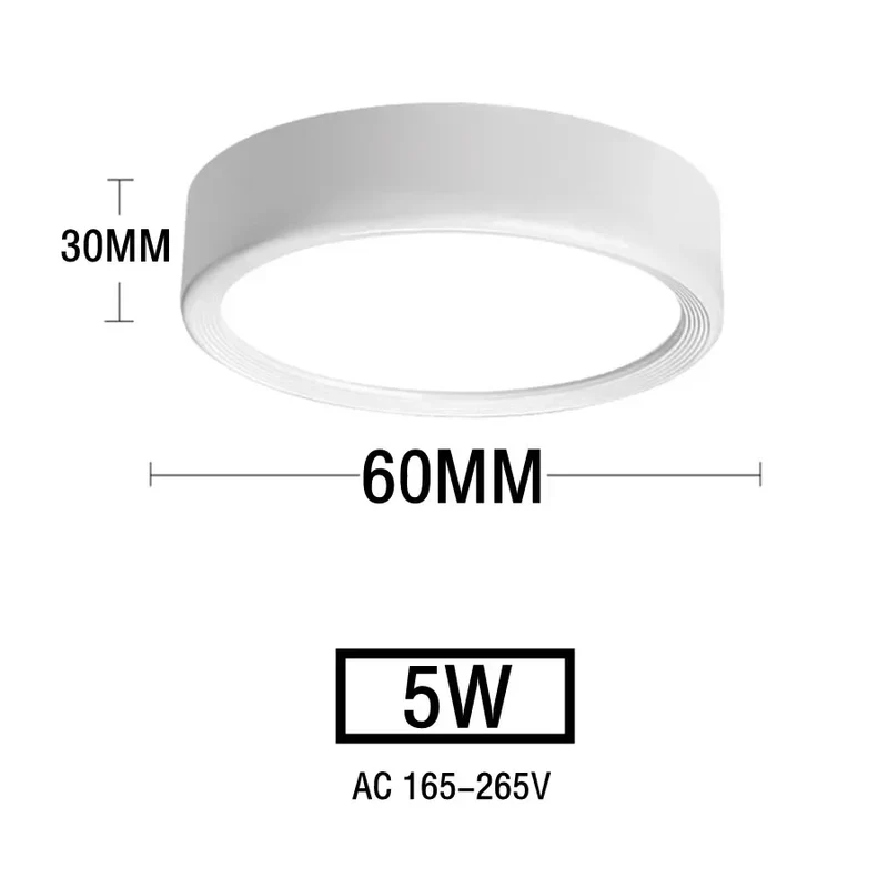 Nordischer LED Aufbaustrahler 5W–20W Dreifarbig für Esszimmer und Gewerberäume