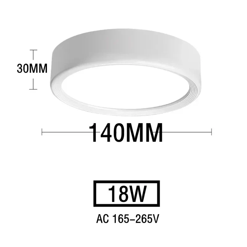 Nordischer LED Aufbaustrahler 5W–20W Dreifarbig für Esszimmer und Gewerberäume