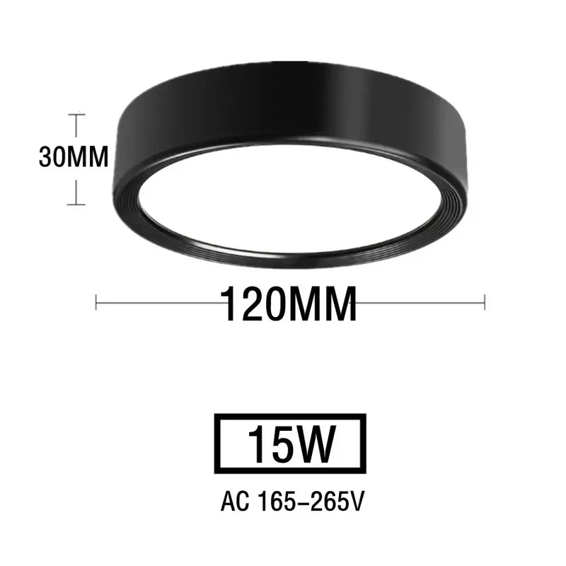 Nordischer LED Aufbaustrahler 5W–20W Dreifarbig für Esszimmer und Gewerberäume