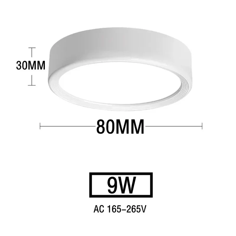 Nordischer LED Aufbaustrahler 5W–20W Dreifarbig für Esszimmer und Gewerberäume