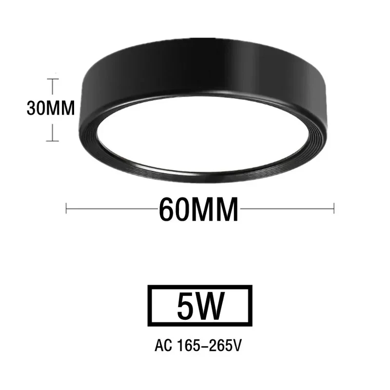 Nordischer LED Aufbaustrahler 5W–20W Dreifarbig für Esszimmer und Gewerberäume