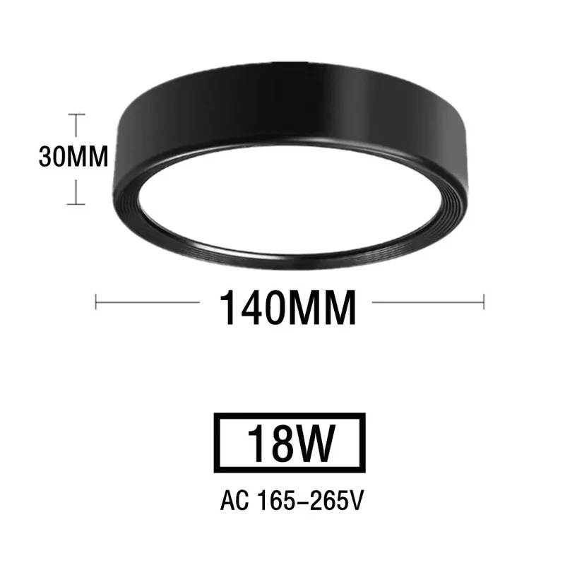 Nordischer LED Aufbaustrahler 5W–20W Dreifarbig für Esszimmer und Gewerberäume