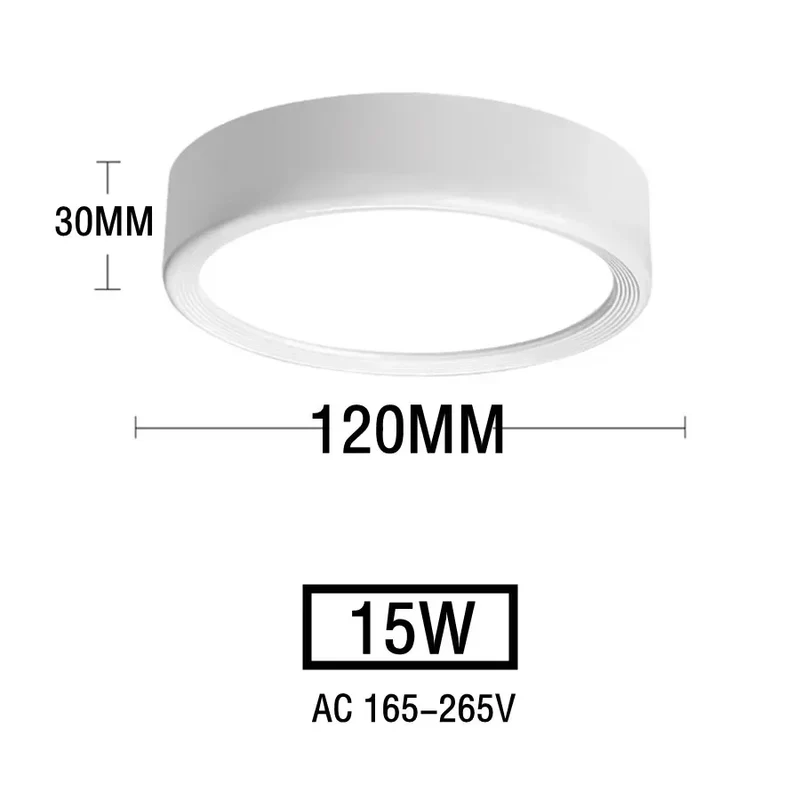 Nordischer LED Aufbaustrahler 5W–20W Dreifarbig für Esszimmer und Gewerberäume