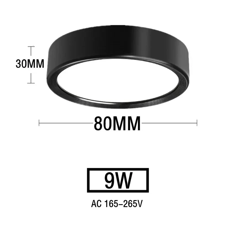 Nordischer LED Aufbaustrahler 5W–20W Dreifarbig für Esszimmer und Gewerberäume