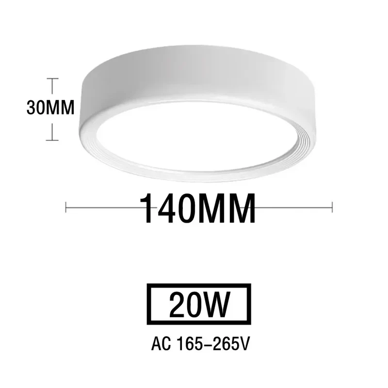 Nordischer LED Aufbaustrahler 5W–20W Dreifarbig für Esszimmer und Gewerberäume