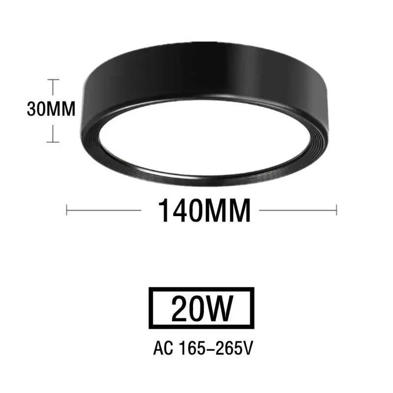 Nordischer LED Aufbaustrahler 5W–20W Dreifarbig für Esszimmer und Gewerberäume