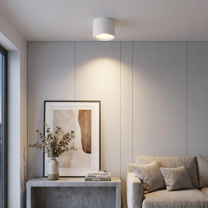 Nordischer Aluminium LED Aufbaustrahler 5W–20W Dreifarbig für Küche und Wohnzimmer