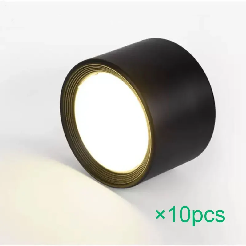 Nordischer Aluminium LED Aufbaustrahler 5W–20W Dreifarbig für Küche und Wohnzimmer