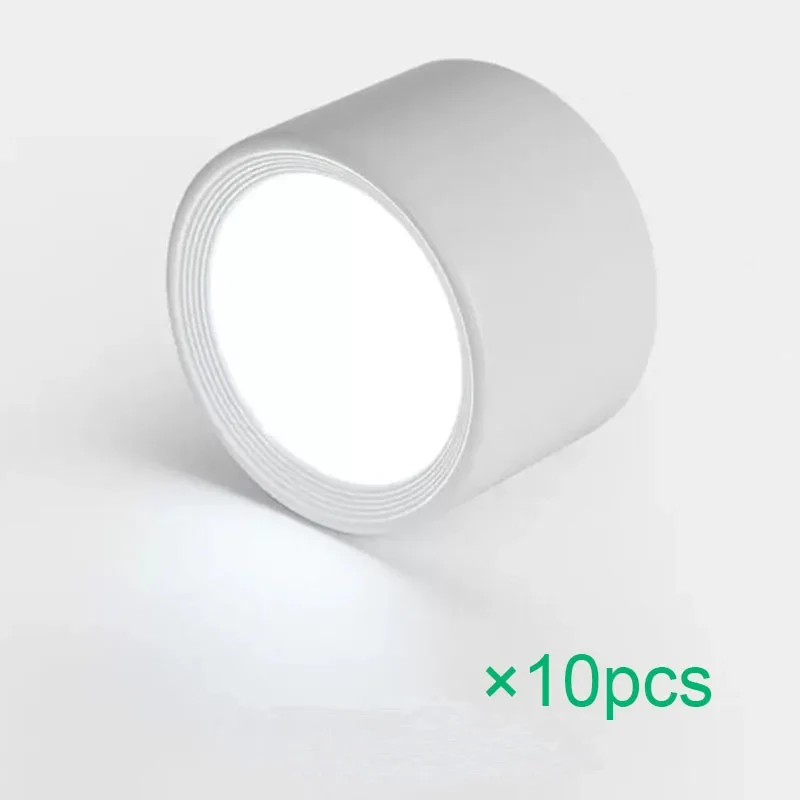 Nordischer Aluminium LED Aufbaustrahler 5W–20W Dreifarbig für Küche und Wohnzimmer
