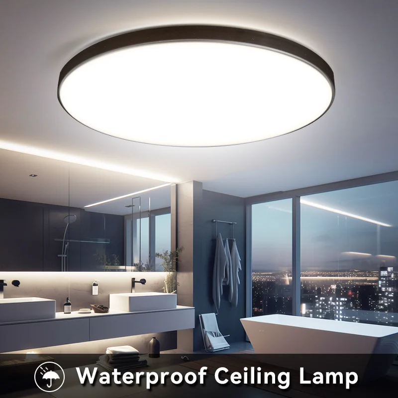Wasserdichte LED Deckenleuchte 30W–40W IP-Schutz für Bad und Küche