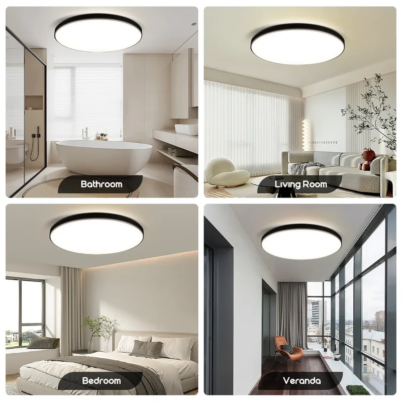 IP65 Wasserdichte LED Deckenleuchte 18W und 30W für Bad und Feuchträume