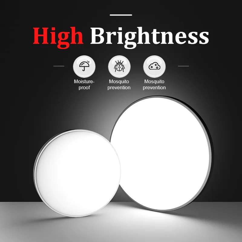 IP65 Wasserdichte LED Deckenleuchte 18W und 30W für Bad und Feuchträume