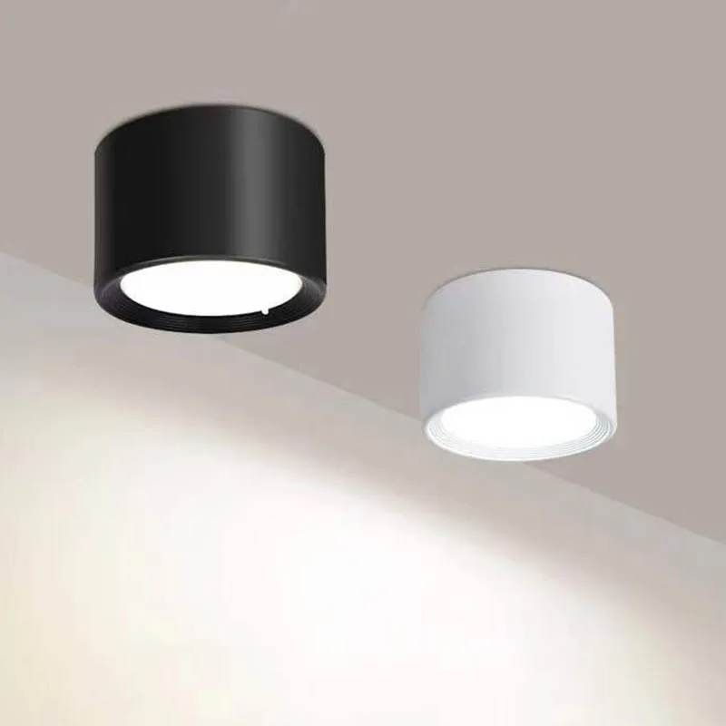 LED Aufbau-Downlight Schwarz 9W–20W für Wohnzimmer und Schlafzimmer