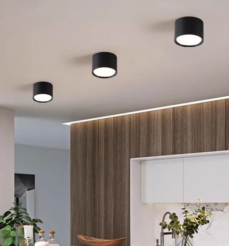 LED Aufbau-Downlight Schwarz 9W–20W für Wohnzimmer und Schlafzimmer