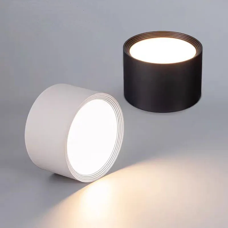 LED Aufbau-Downlight Schwarz 9W–20W für Wohnzimmer und Schlafzimmer