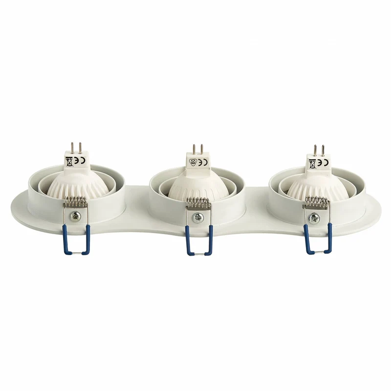 LED Einbaustrahler 1 2 3 flammig schwenkbar flach 5-7 Watt MR16 Einbau-Spot