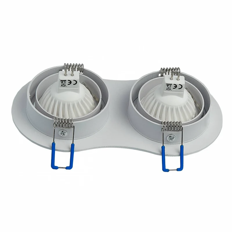 LED Einbaustrahler 1 2 3 flammig schwenkbar flach 5-7 Watt MR16 Einbau-Spot