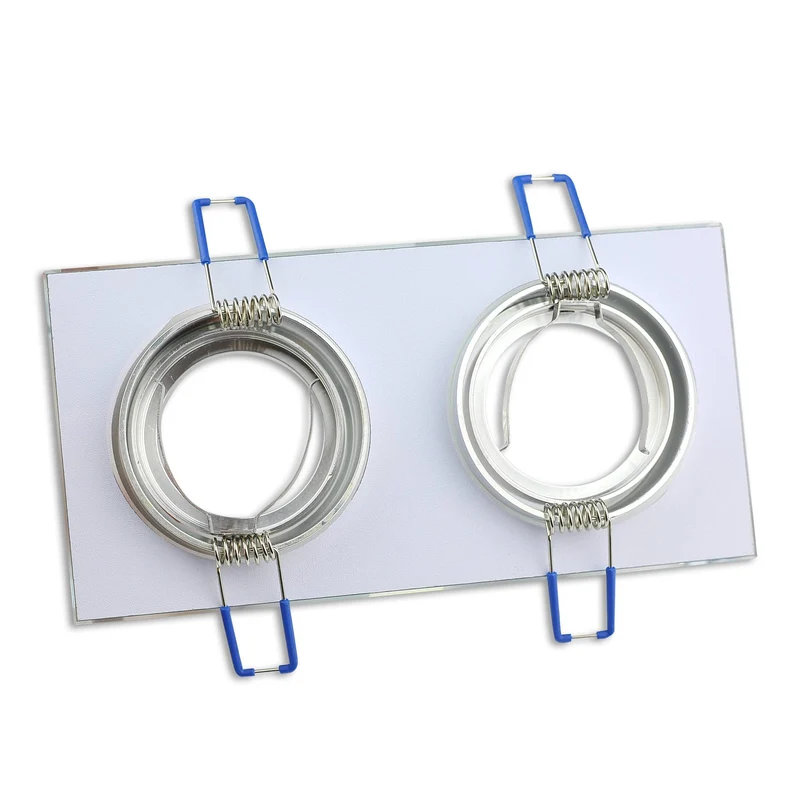 LED Einbaustrahler 3W 5W 6,5W Glas dimmbar schwenkbar 230V 2-fach Einbauspot