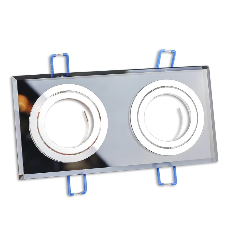 LED Einbaustrahler 3W 5W 6,5W Glas dimmbar schwenkbar 230V 2-fach Einbauspot