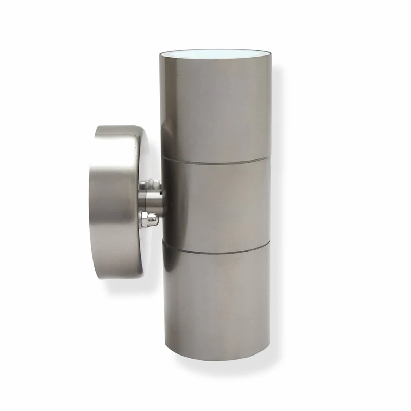 LED Außen-Wandleuchte Edelstahl IP44 Wand-Spot Strahler GU10 Garten-Leuchte Up