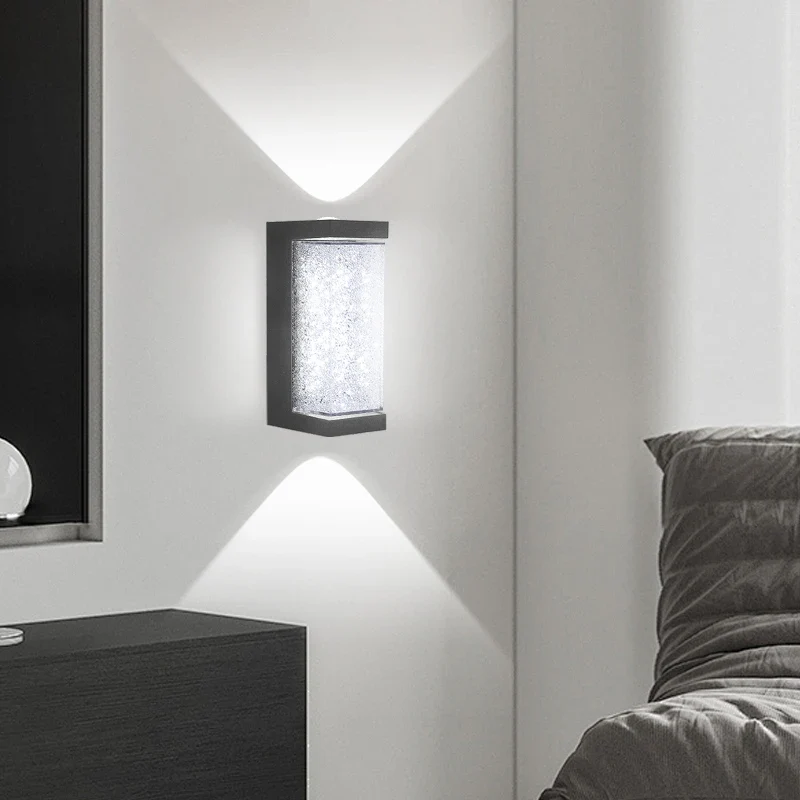 Moderne Solar Außenwandleuchte LED Bewegungsmelder für Garten und Zaun