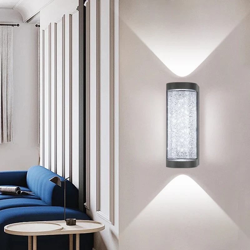 Moderne Solar Außenwandleuchte LED Bewegungsmelder für Garten und Zaun