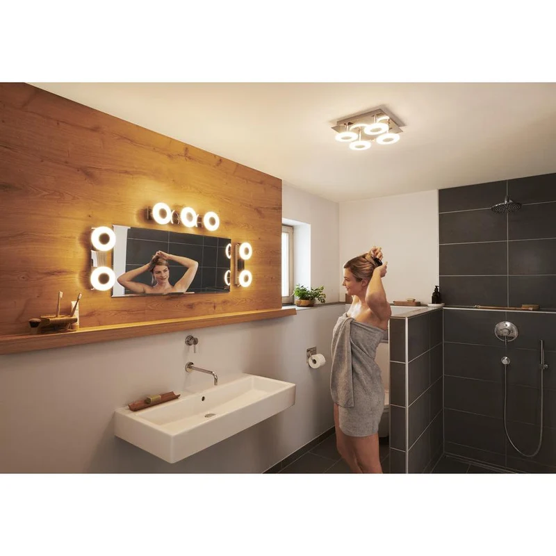 OSRAM Matter SMART+ ORBIS WAVE LED Bad Deckenleuchte 30x30cm Tunable Weiß 26W / 3000-6500K