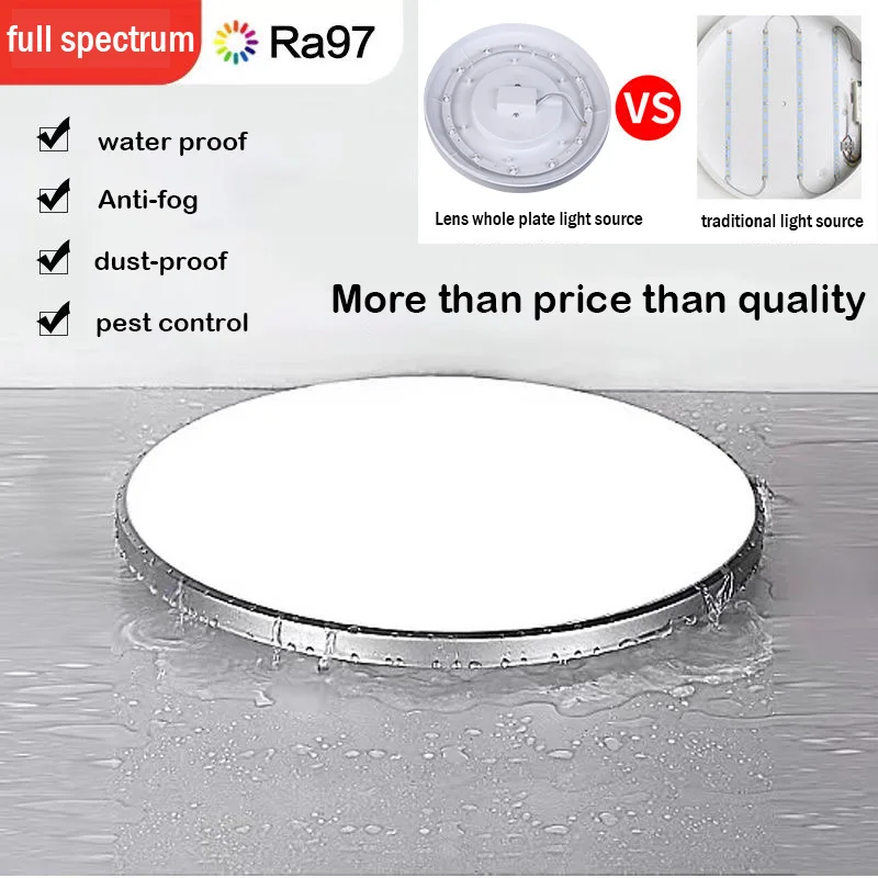 Feuchtraumgeeignete LED Deckenleuchte 18W–40W für Bad Küche und Balkon