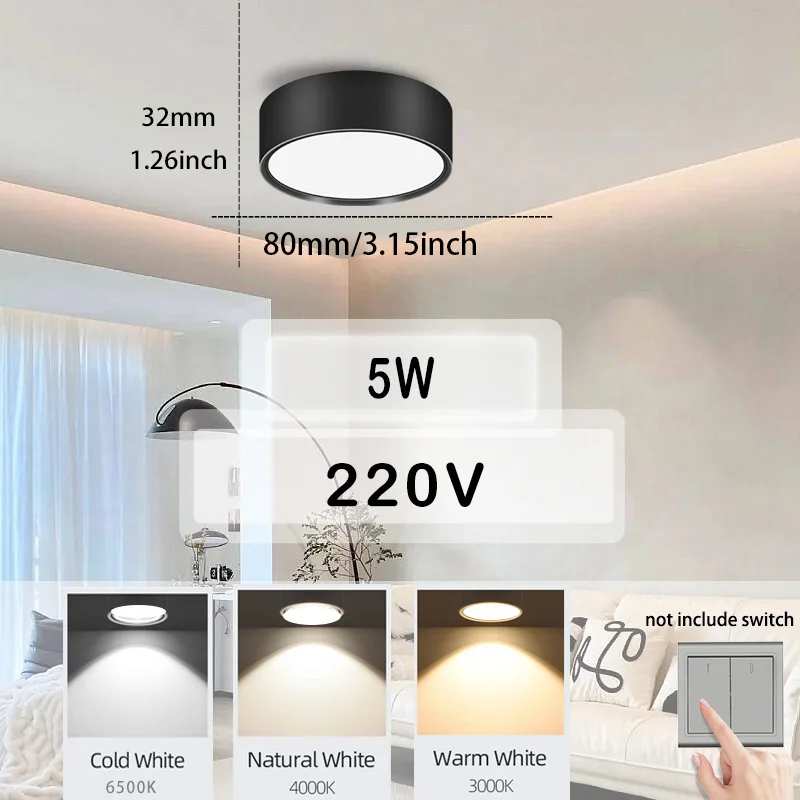 Feuchtraumgeeignete LED Deckenleuchte 18W–40W für Bad Küche und Balkon