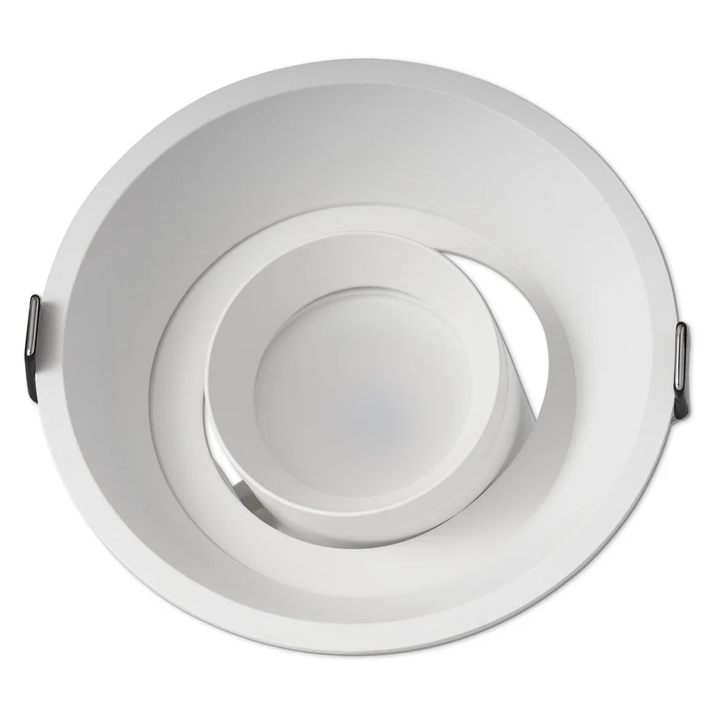 LED Einbaustrahler IP20 GU10 1-9W weiß rund 111mm Bohrloch
