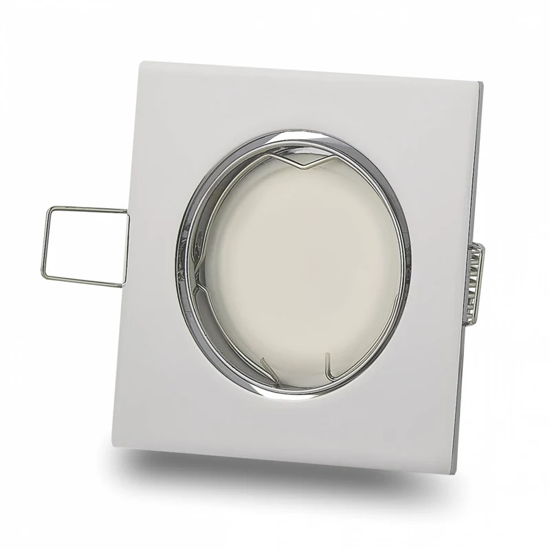 LED Einbaustrahler eckig schwenkbar 3W-6,5W 230V flach Spot Strahler 72-75mm