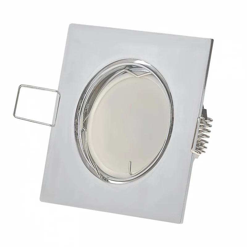 LED Einbaustrahler eckig schwenkbar 3W-6,5W 230V flach Spot Strahler 72-75mm