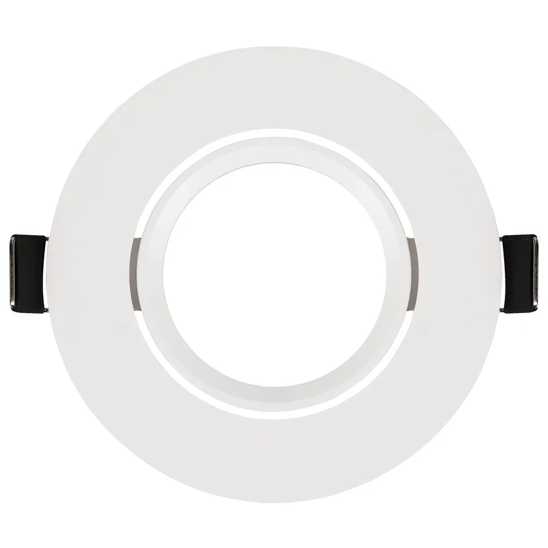 Einbaurahmen schwenkbar, weiß, rund, Ø90mm