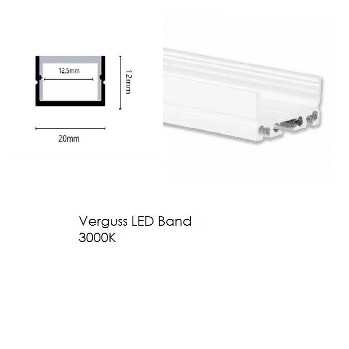 LED-Verguss Profil Vera 20x12mm