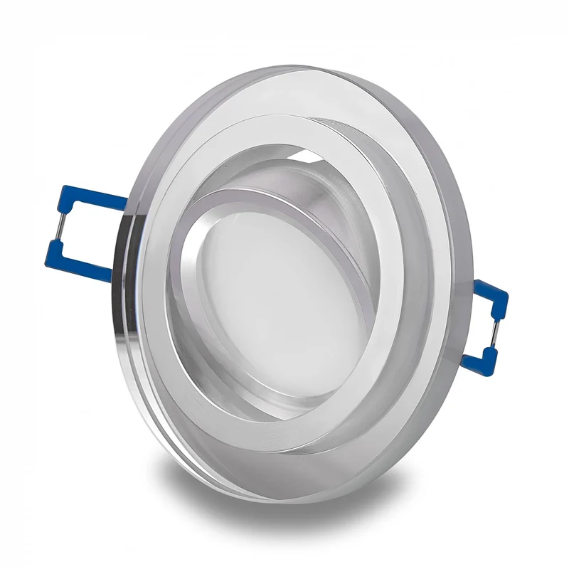 LED Einbaustrahler Glas 3-6,5W Deckenleuchte Einbauleuchte 75-80mm flach