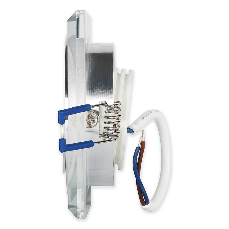 LED Einbaustrahler Glas 3-6,5W Deckenleuchte Einbauleuchte 75-80mm flach