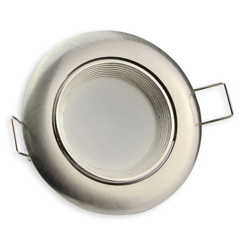 LED Einbaustrahler flach rund 3W 5W 6,5W Aluminium 230 Volt Einbauspot