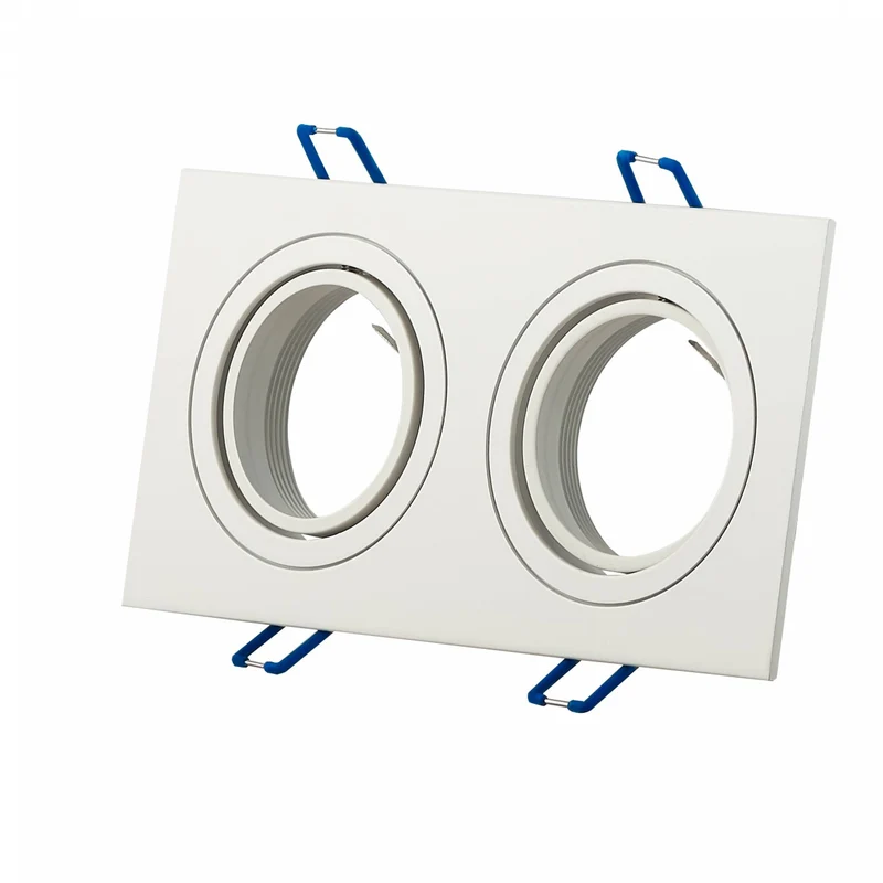 LED Einbaustrahler flach eckig 3W 5W 6,5W Einbaurahmen Deckenspot 230V