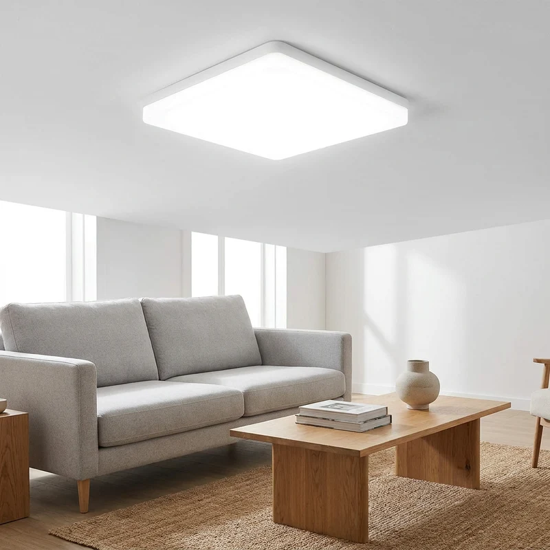 Eckige LED Deckenleuchte 22W–45W Slim für Schlafzimmer und Wohnzimmer