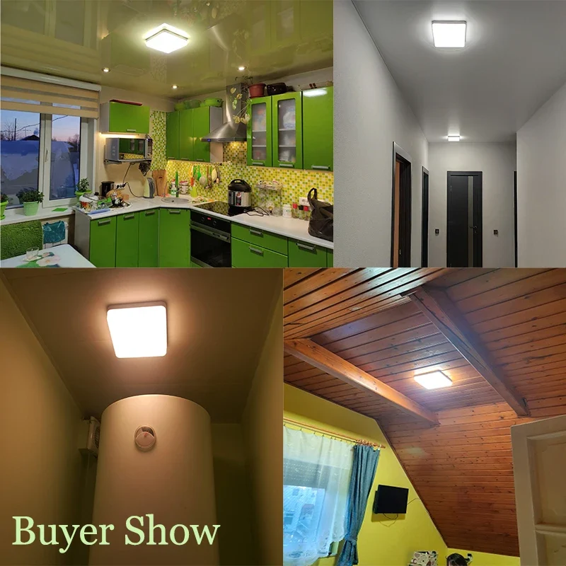 Eckige LED Deckenleuchte 22W–45W Slim für Schlafzimmer und Wohnzimmer