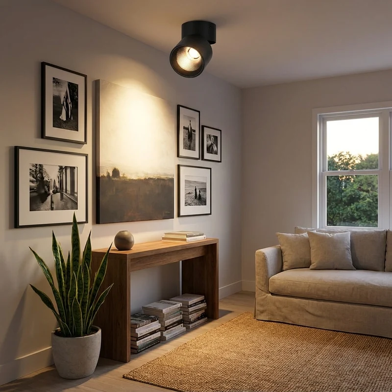 Schwenkbares LED Downlight 3 Lichtfarben 7W–15W für Wohnzimmer und Küche