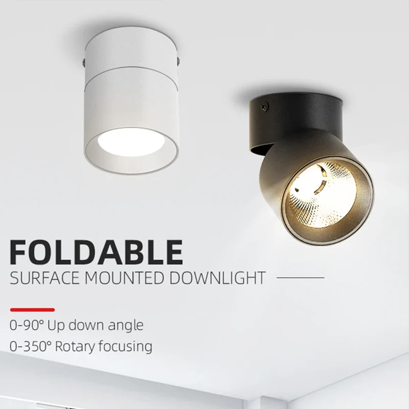 Schwenkbares LED Downlight 3 Lichtfarben 7W–15W für Wohnzimmer und Küche