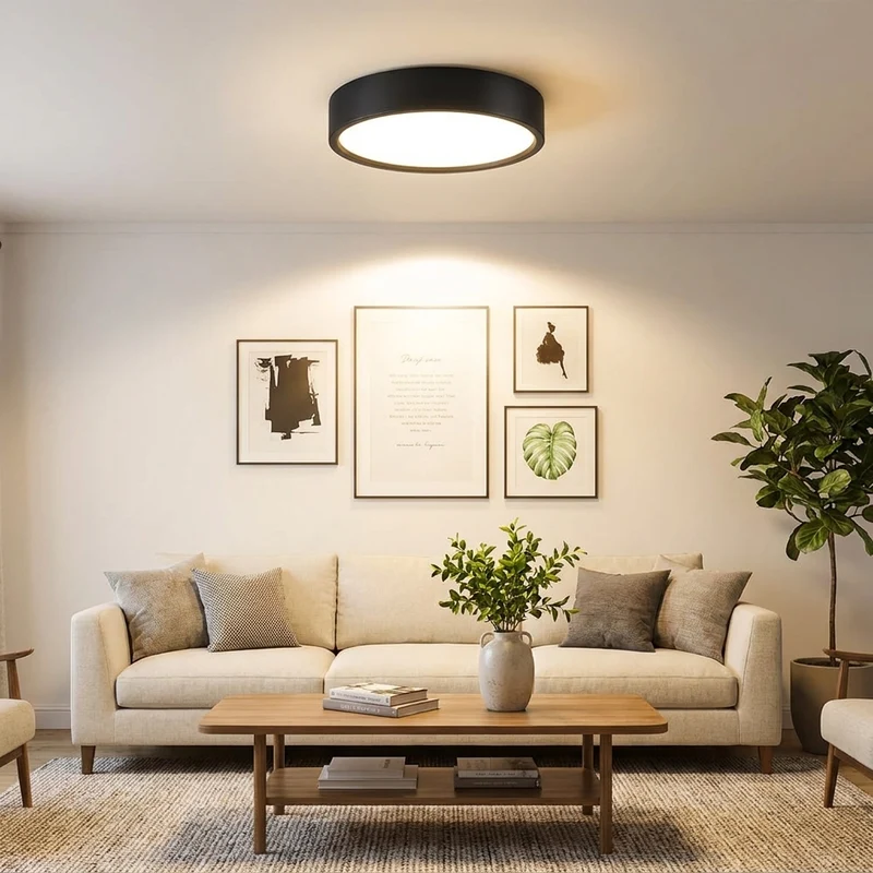 Dreifarbiges LED Aufbau-Downlight Walnuss und Weiß 5W–25W für Küche und Bad