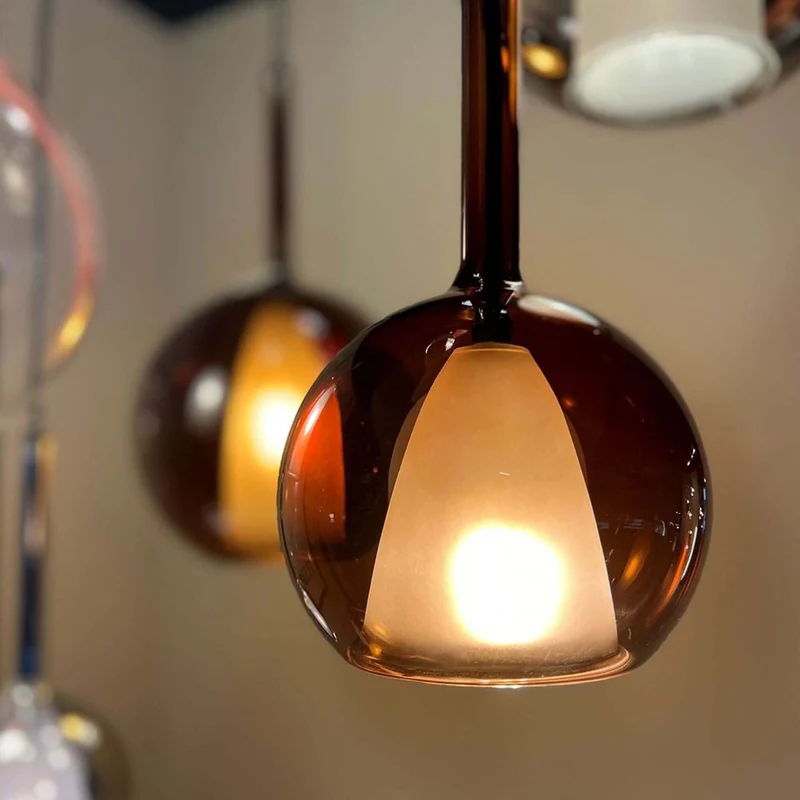 s.luce Belluna Cluster Glas-Hängeleuchte 3-flammig