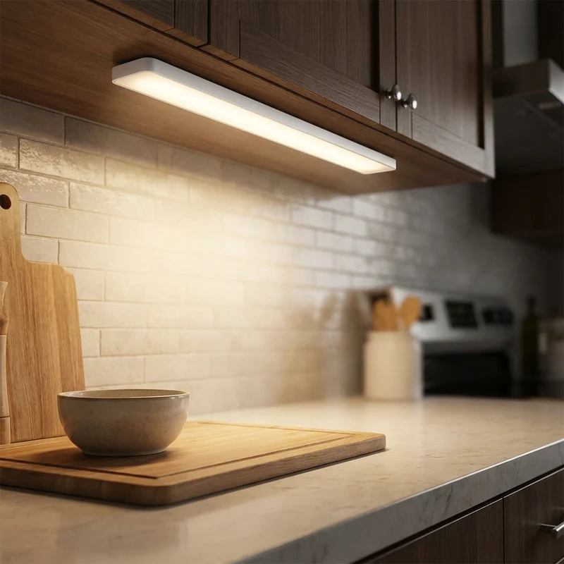 Kabelloses Bewegungsmelder LED Licht aufladbar für Küche, Badezimmer und Schränke
