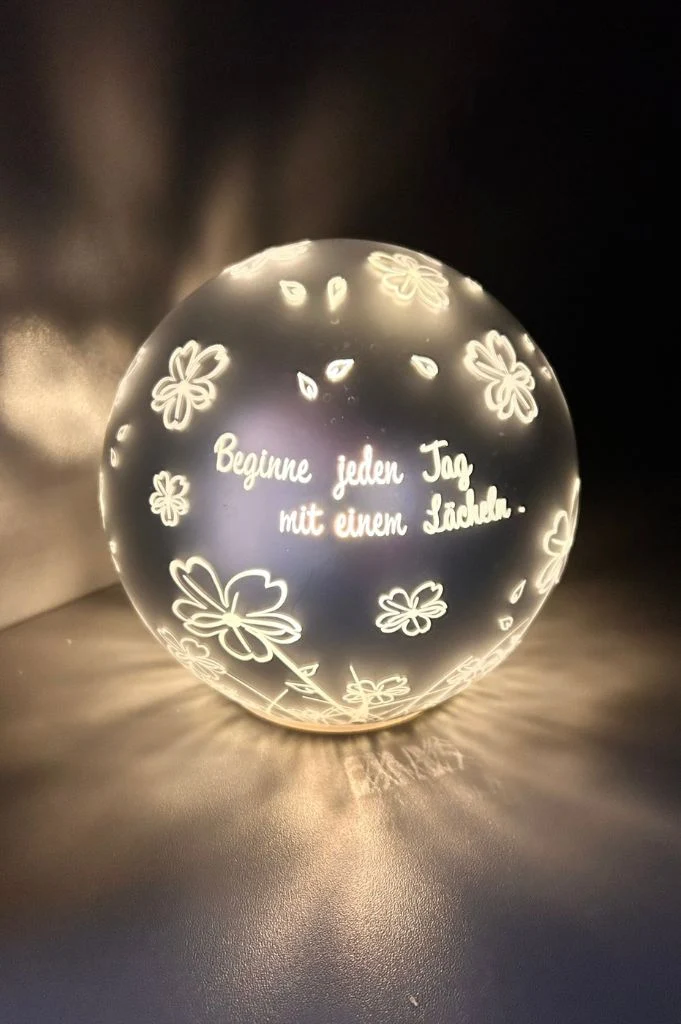 Dekoset Dekofigur Amorino umarmend+LED Kugel Vaiano