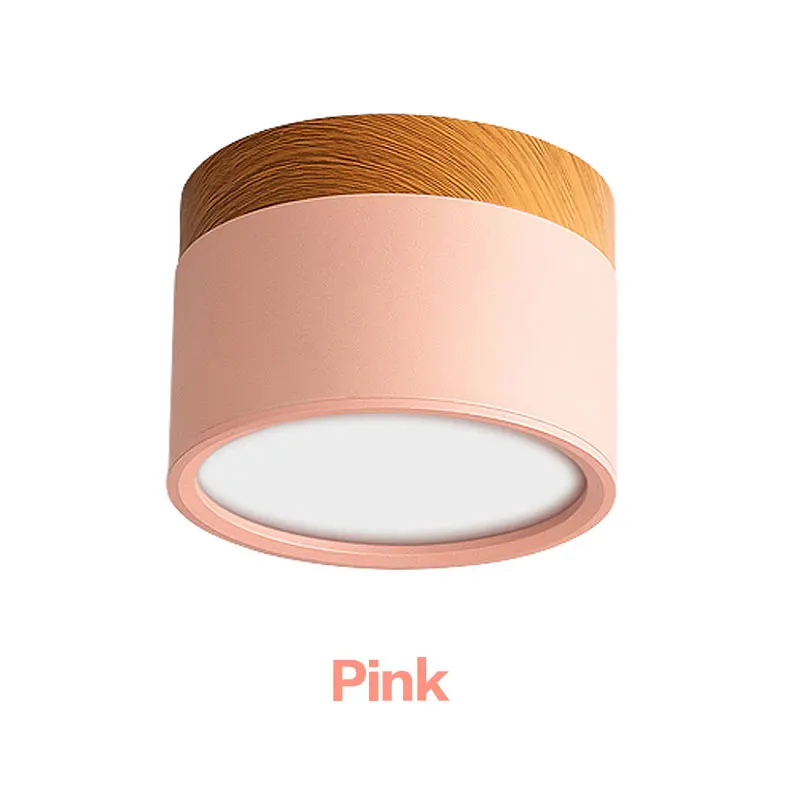 Nordisches Holz LED Downlight Dimmbar für Wohnzimmer und Gewerbeflächen