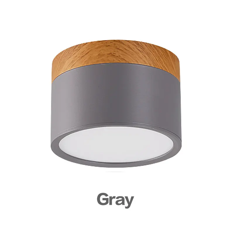 Nordisches Holz LED Downlight Dimmbar für Wohnzimmer und Gewerbeflächen