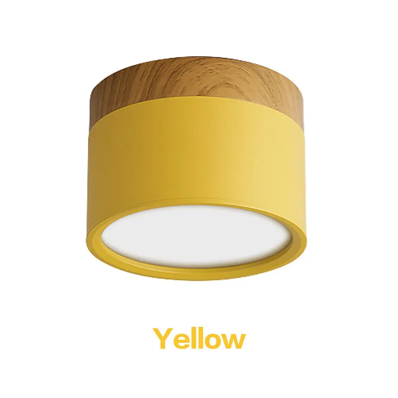Nordisches Holz LED Downlight Dimmbar für Wohnzimmer und Gewerbeflächen